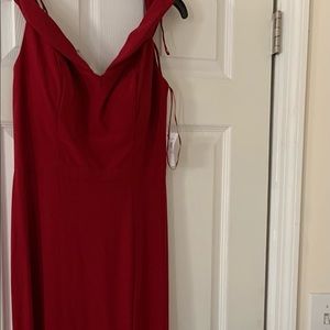 Gorgeous  v neck red dress